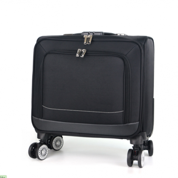 18'' Travel Suitcase On Wheels Cabin Carry On Trolley Men's Suitcase Fashion Waterproof Oxford Luggage Bag